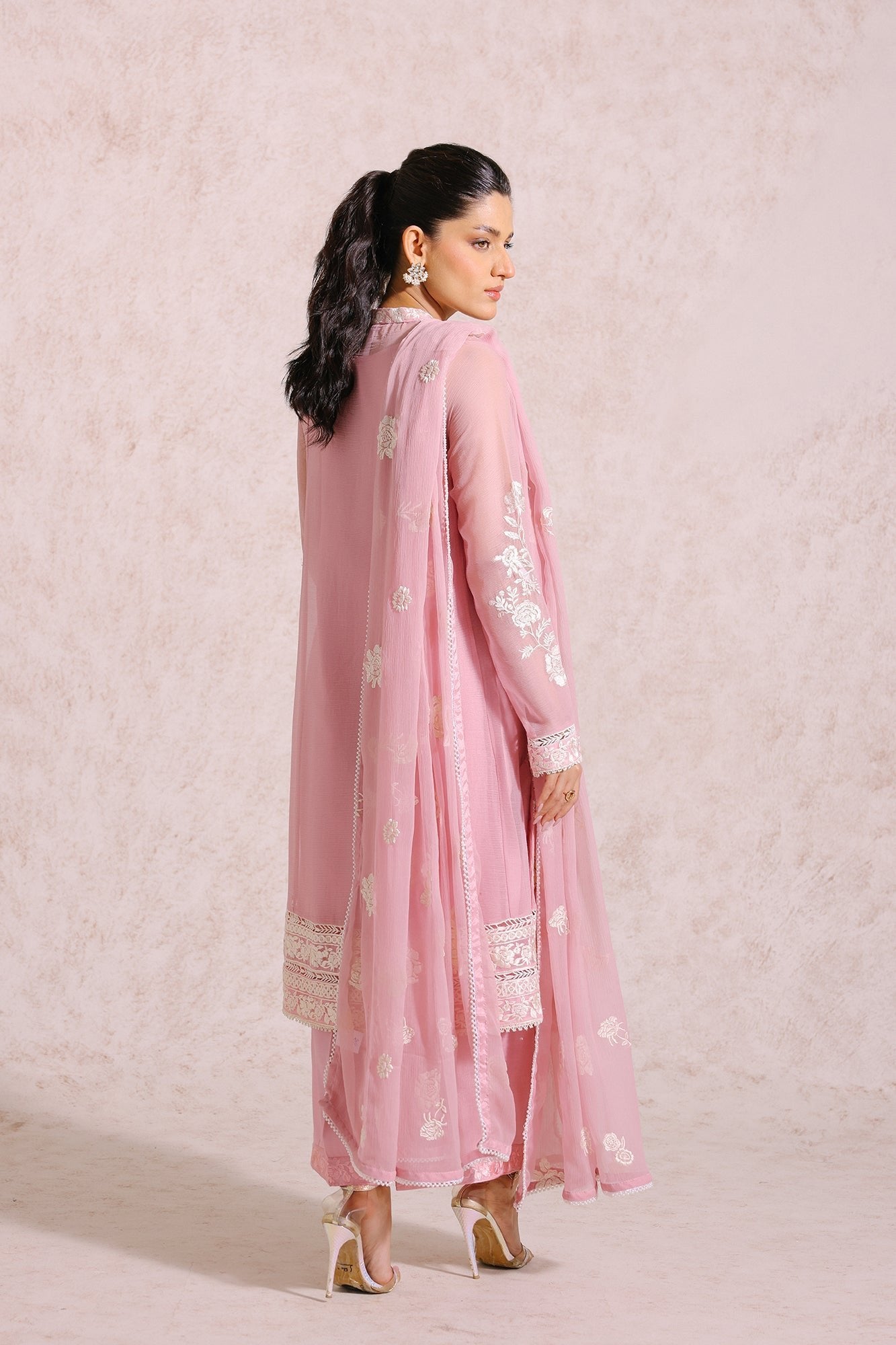 Ethnic 3 Piece Embroidered Chiffon Suit (E0538/105/424)