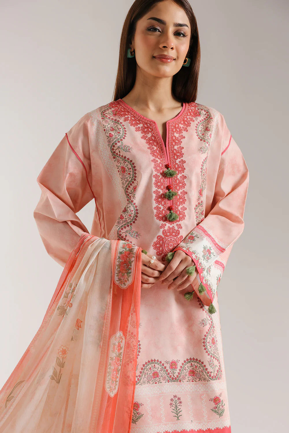 Ethnc 3Pc Embroidered Lawn Suit E0587/203/326 gulbuy.com