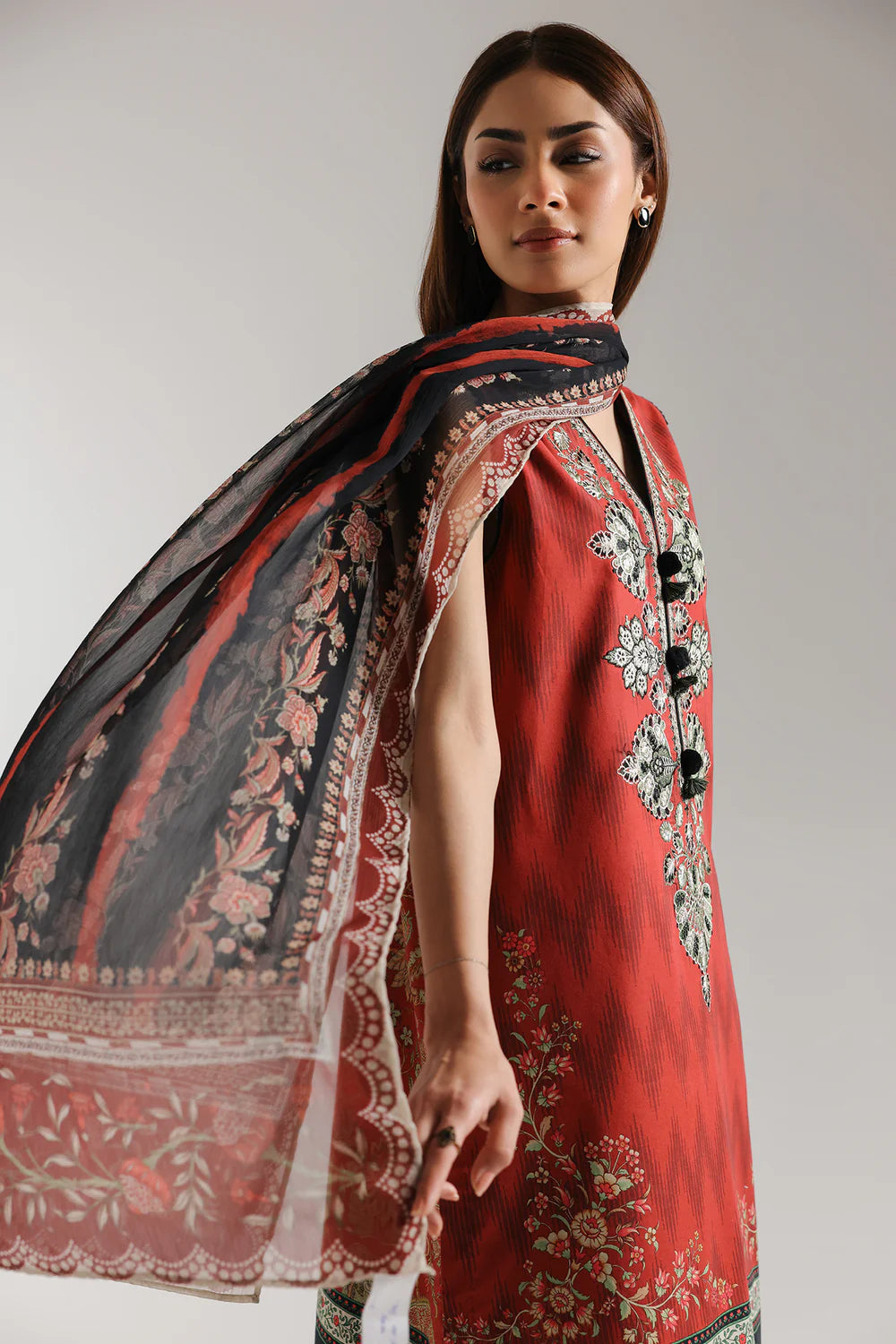Ethnc 3Pc Embroidered Lawn Suit E0593/203/415 gulbuy.com