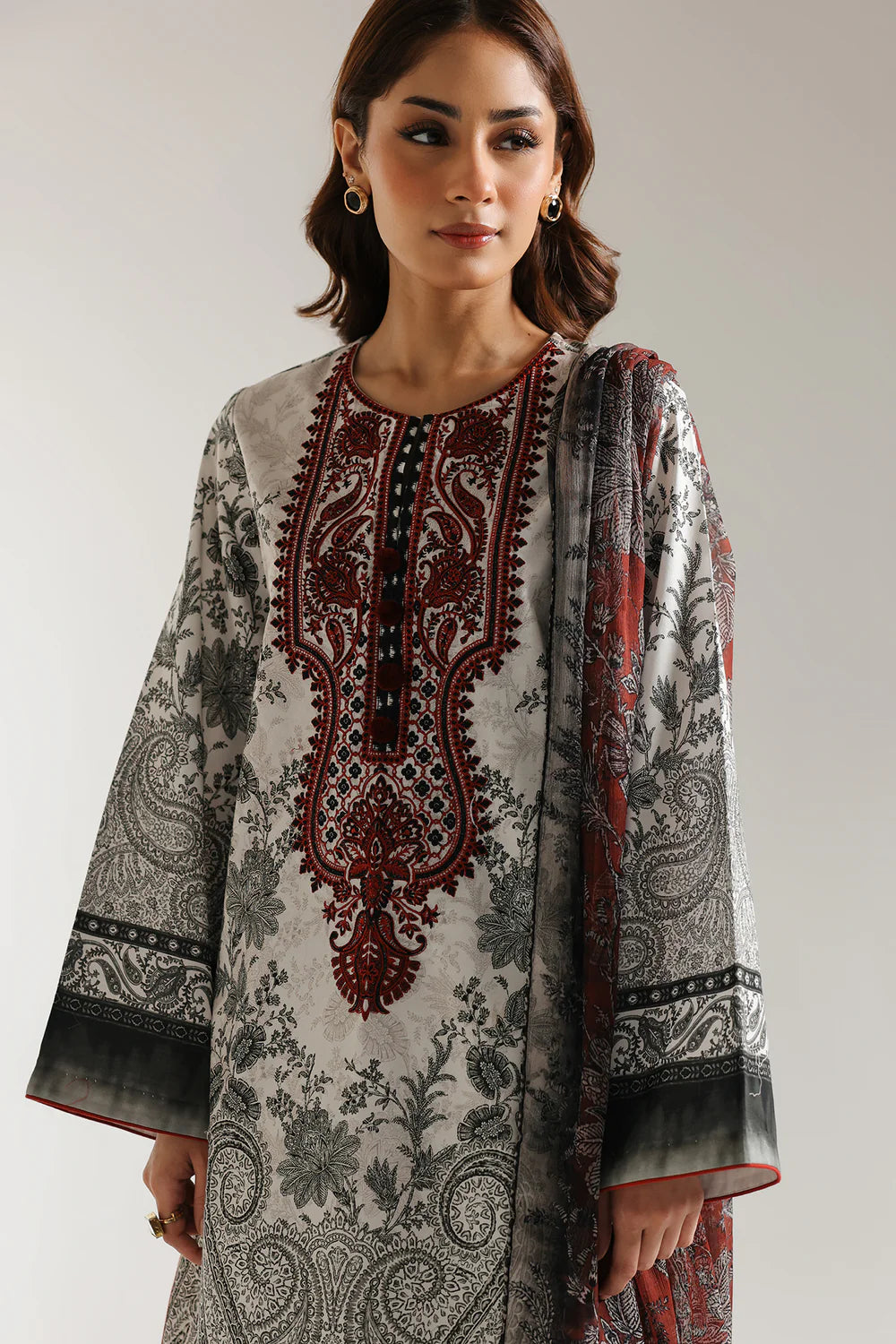 Ethnic 3Pc Embroidered Lawn Suit E0601/203/902 gulbuy.com