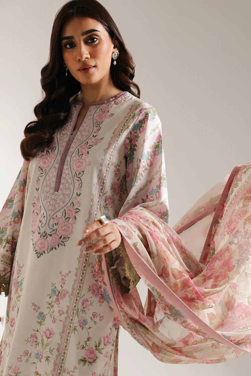 Ethnic 3Pc Embroidered Lawn Suit E0606/203/413 gulbuy.com