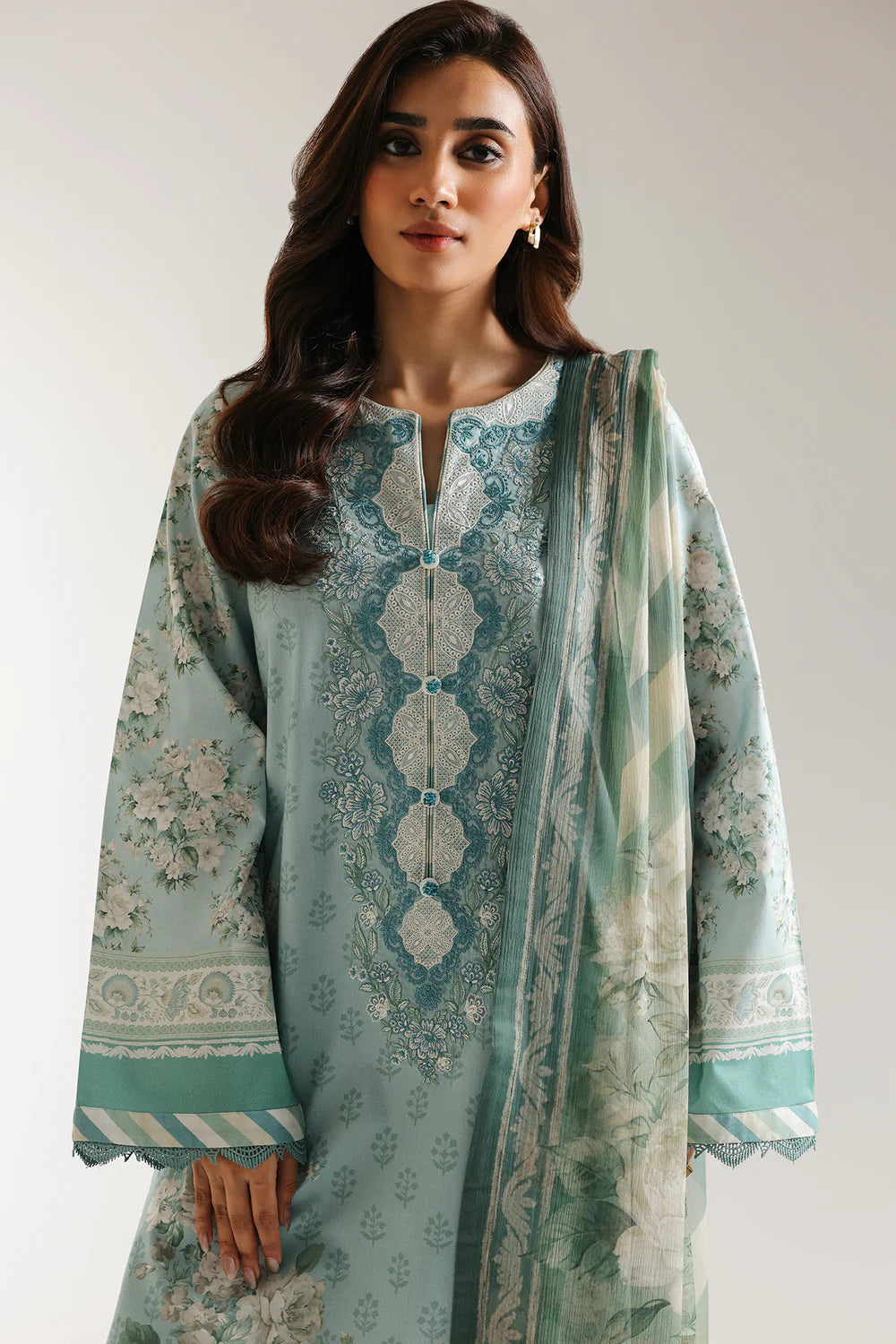 Ethnic 3Pc Embroidered Lawn Suit E0607/203/719 gulbuy.com