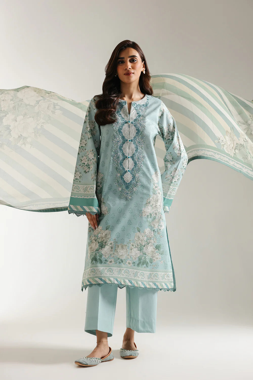 Ethnic 3Pc Embroidered Lawn Suit E0607/203/719 XL gulbuy.com