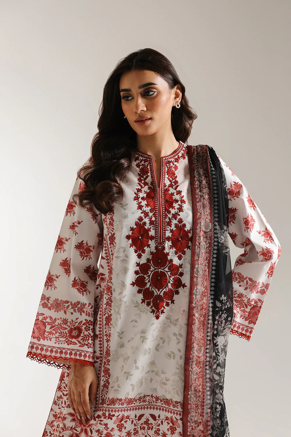 Ethnic 3Pc Embroidered Lawn Suit E0608/203/902 gulbuy.com