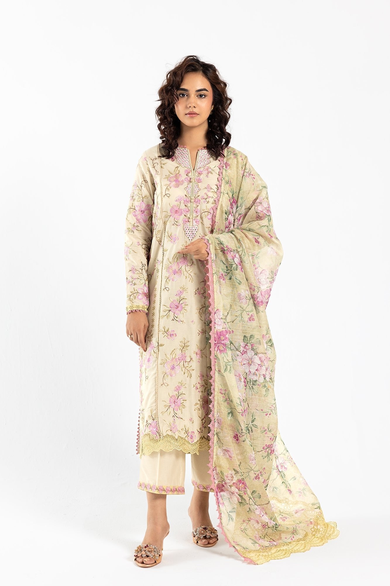 Ethnic 3 Piece Embroidered Lawn Suit (E0611/105/004)