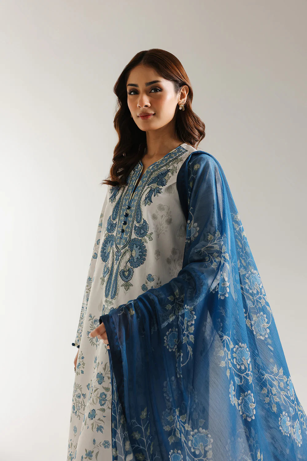 Ethnic 3Pc Embroidered Lawn Suit E0612/203/604 gulbuy.com