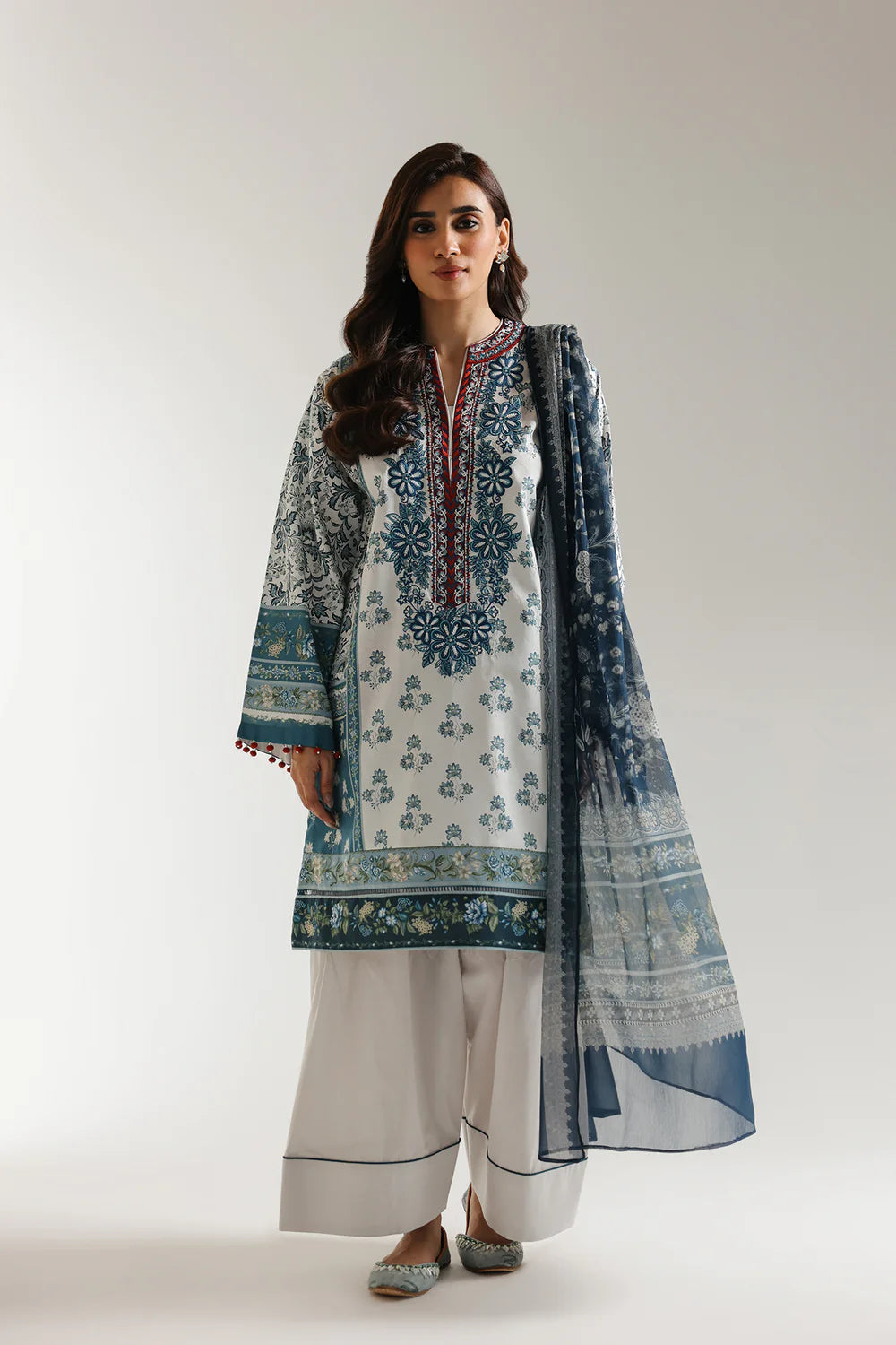 Ethnic 3Pc Embroidered Lawn Suit E0613/203/622 XL gulbuy.com