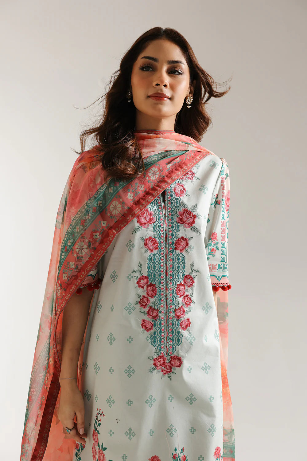 Ethnic 3Pc Embroidered Lawn Suit E0614/203/405 gulbuy.com