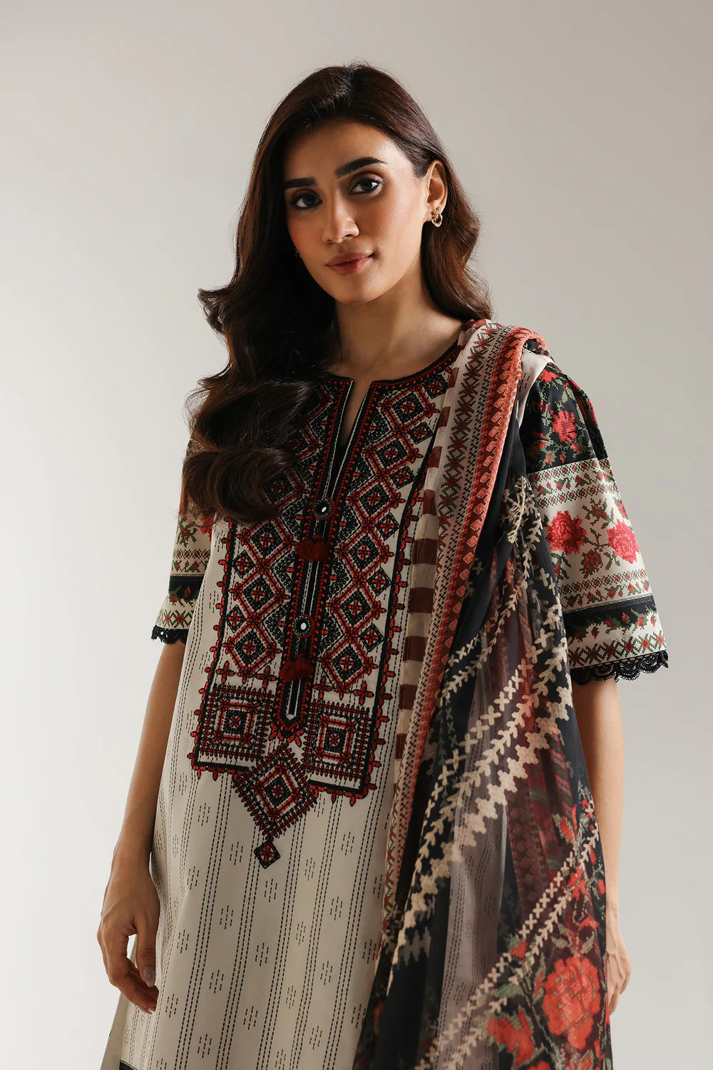 Ethnic 3Pc Embroidered Lawn Suit E0619/203/902 gulbuy.com