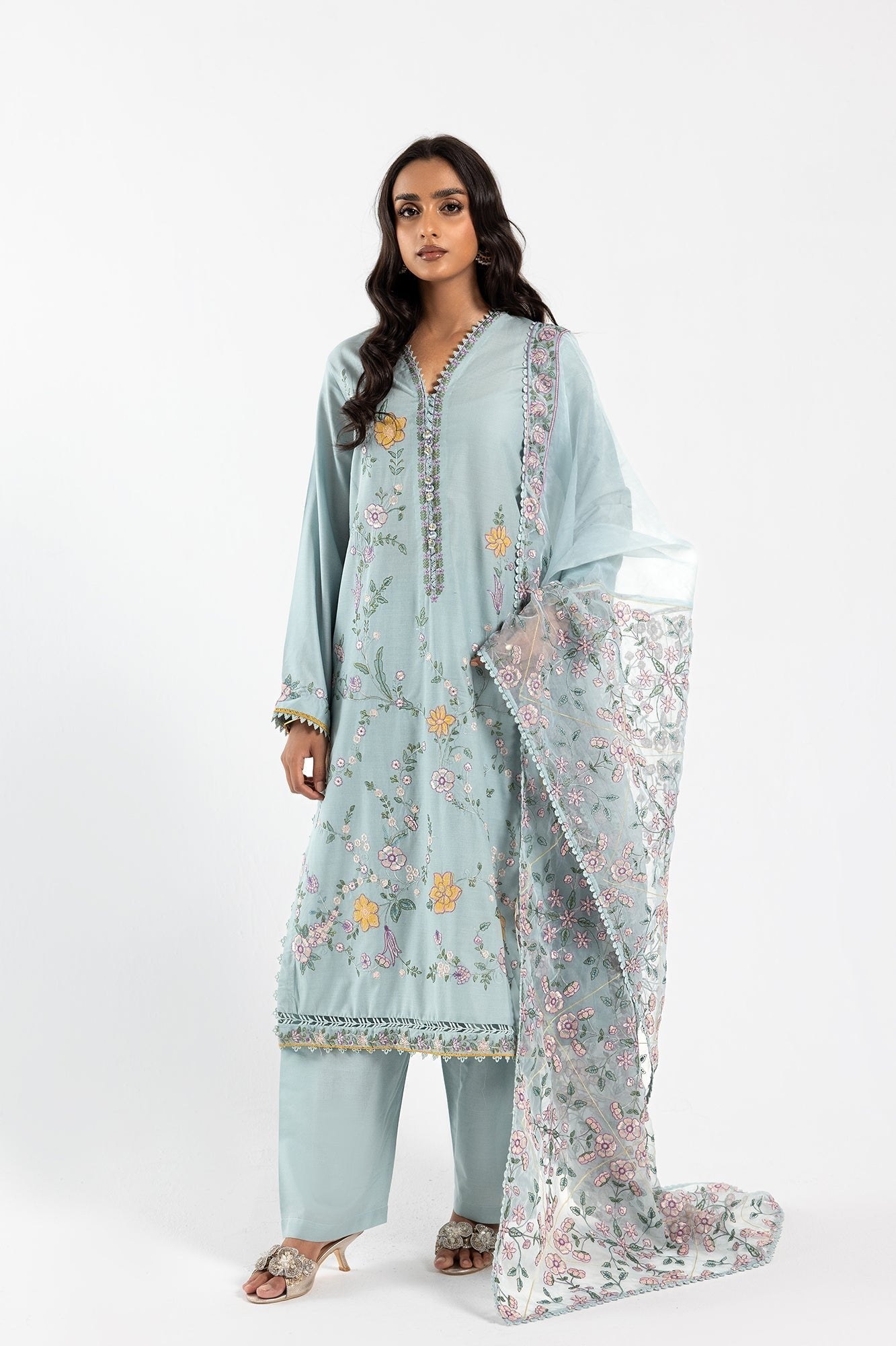 Ethnic 3 Piece Embroidered Lawn Suit (E0643/105/617)
