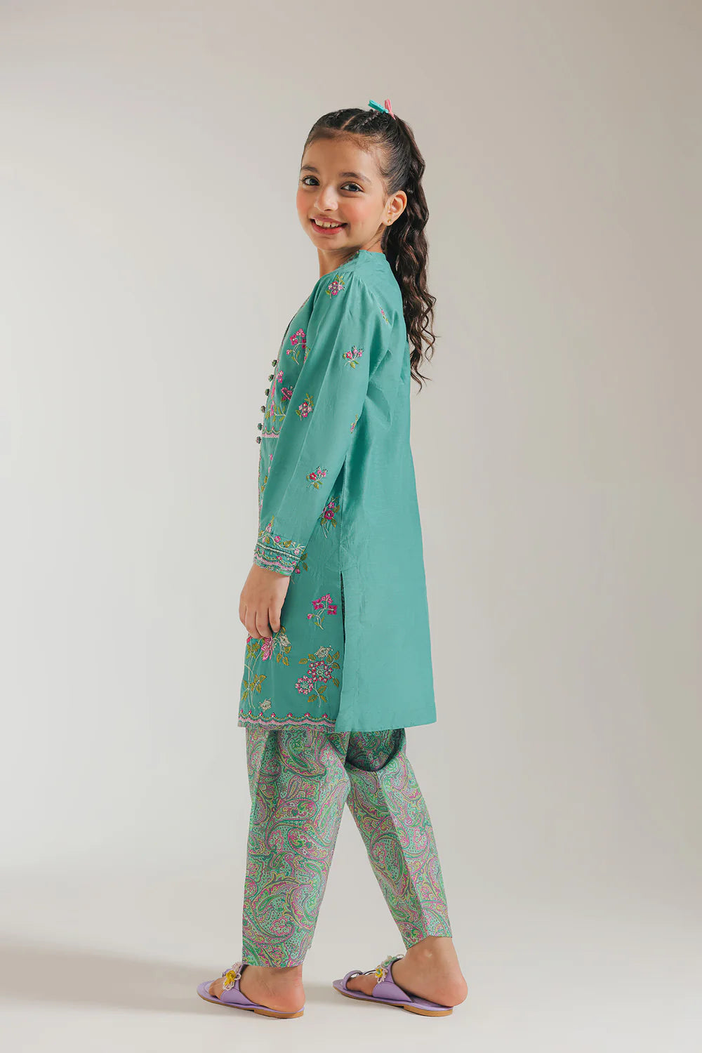 Ethnic 2Pc Embroidered Lawn Kids Suit E0647/304/712