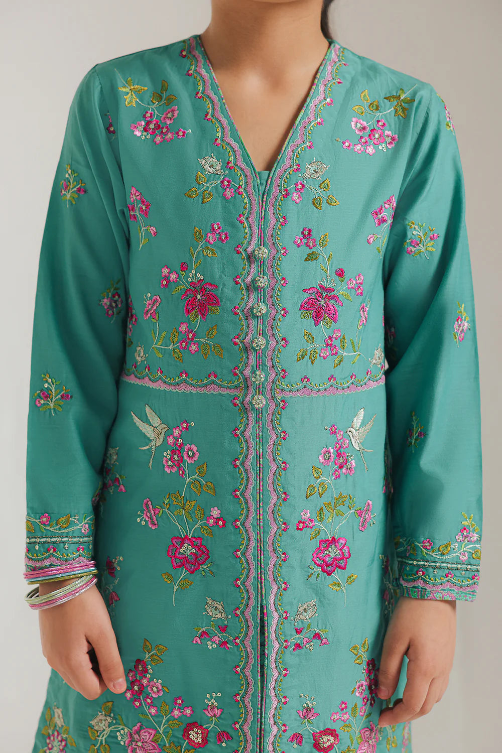 Ethnic 2Pc Embroidered Lawn Kids Suit E0647/304/712