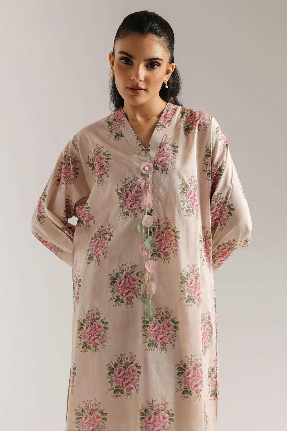 Ethnic 2Pc Printed Lawn Suit LEMON ICING | E6223/102/004 gulbuy.com