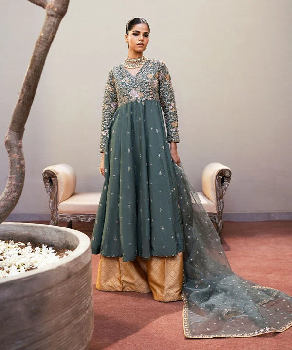 Sapphire 3Pc Embroidered Raw Silk Suit F3PEBTQW2519 – GulBuy