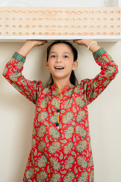 Zellbury 2Pc Printed Lawn Kids Suit 2257 gulbuy.com