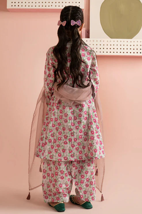 Zellbury 3Pc Printed Lawn Kids Suit 3195 gulbuy.com