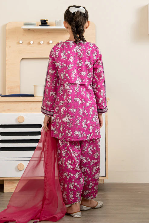 Zellbury 3Pc Printed Lawn Kids Suit 3197 gulbuy.com