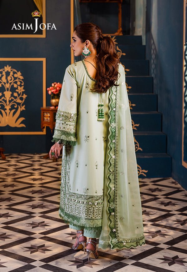 ASIM JOFA 3 PIECE EMBROIDERED LAWN SUIT (AJFI-17)