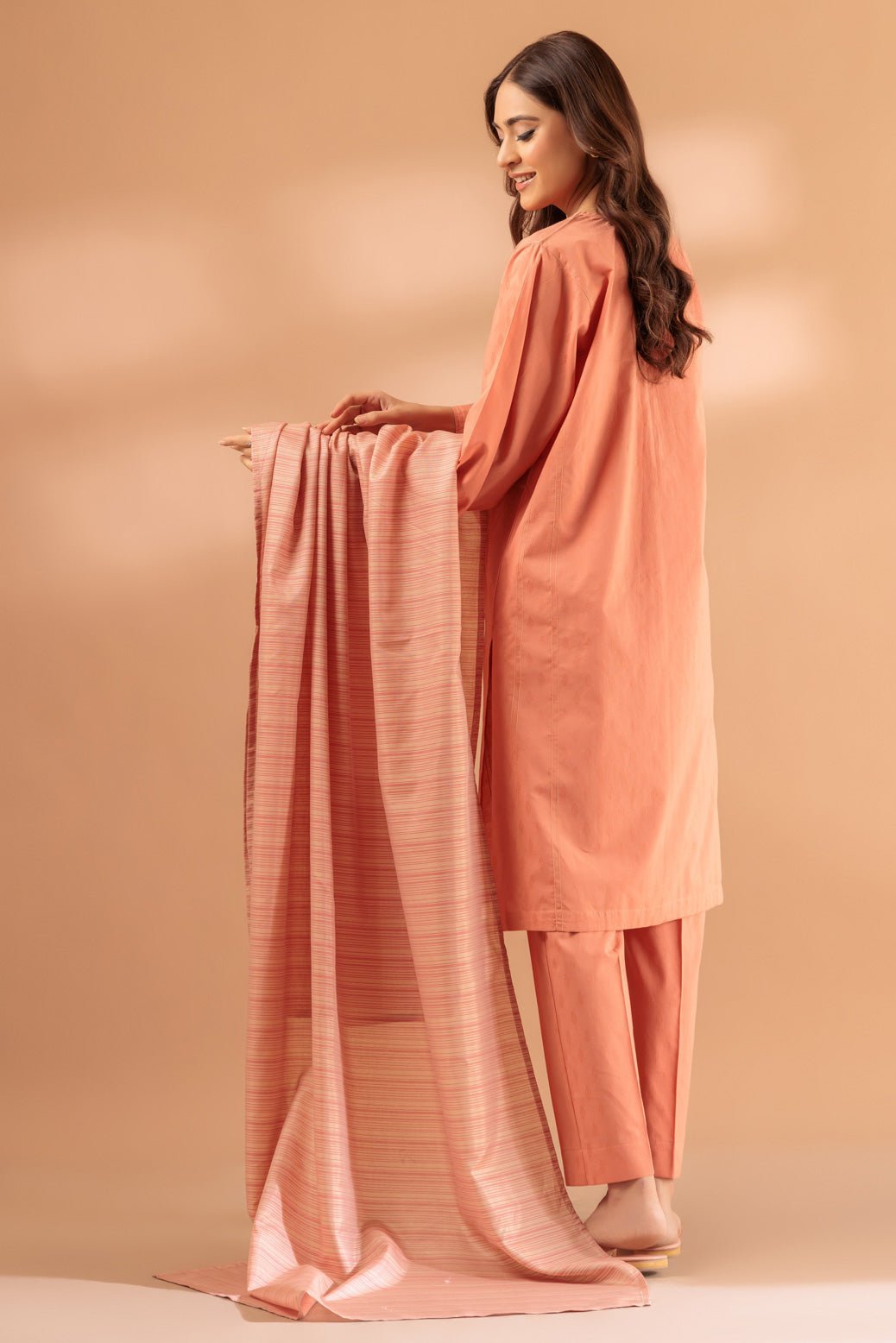 BONANZA SATRANGI 3PC EMBROIDERED JACQUARD SUIT (SS2243P109)