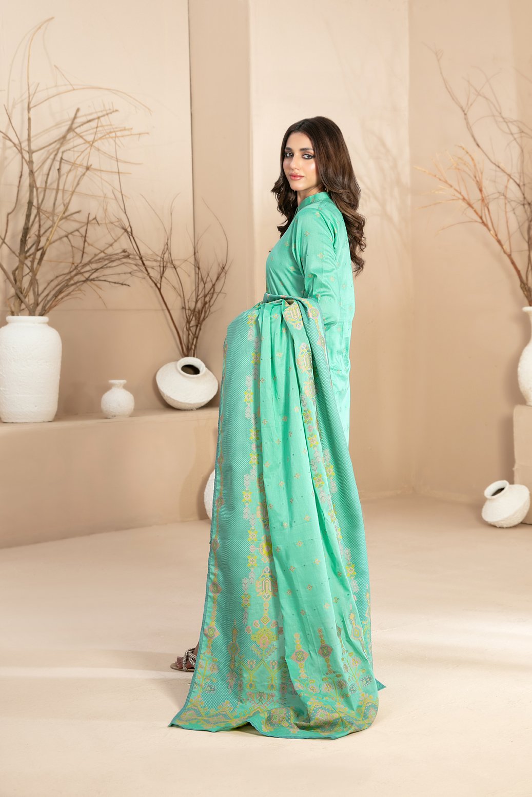 Tawakkal 3 Piece Cotton Lawn Suit (D-2944)
