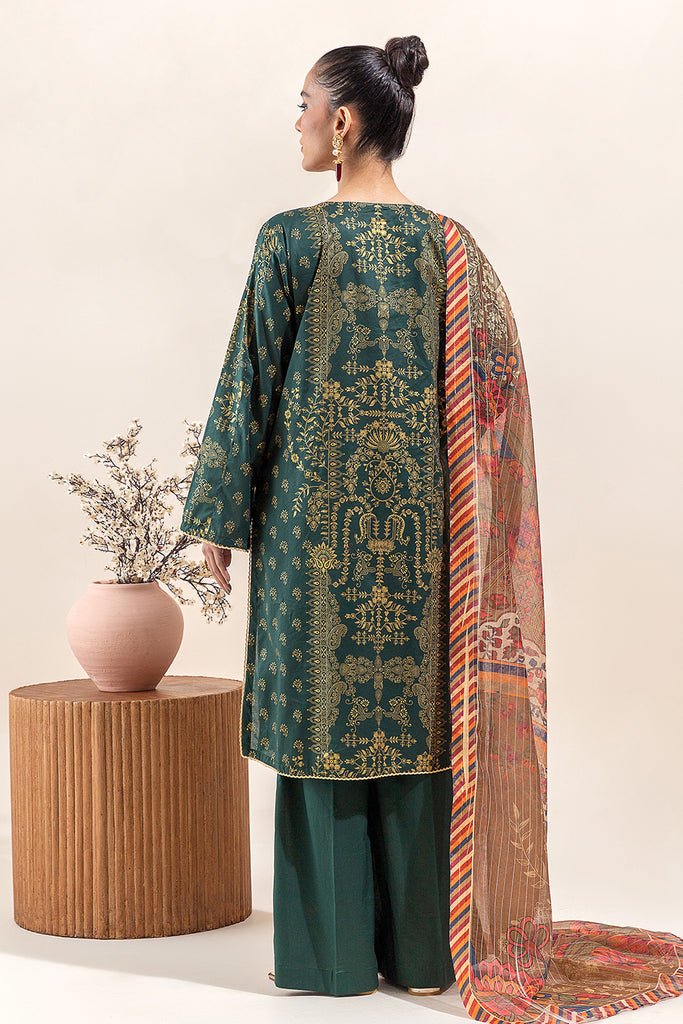 Beechtree 3Pc Embroidered Lawn Suit (BT4S23U19-GREEN)