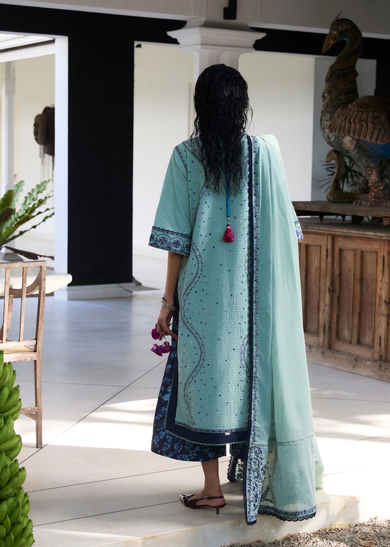 Hussain Rehar 3Pc Embroidered Lawn Suit Nesta gulbuy.com