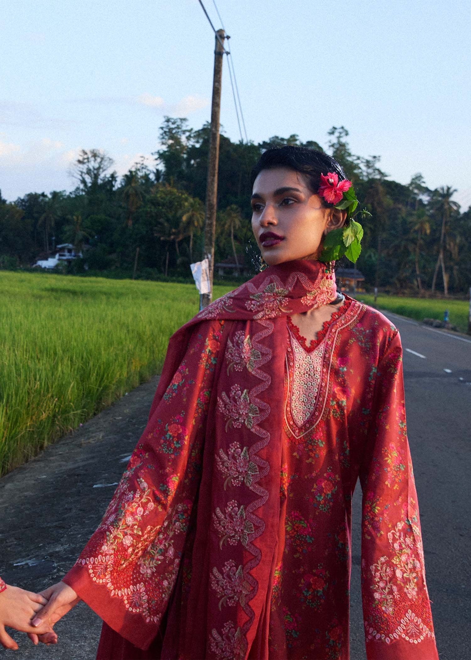 Hussain Rehar 3Pc Embroidered Lawn Suit Nahla gulbuy.com