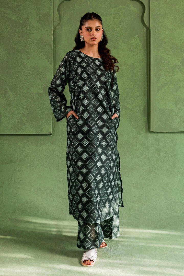 MANNAT 2PC PRINTED SUIT (SERENITY)