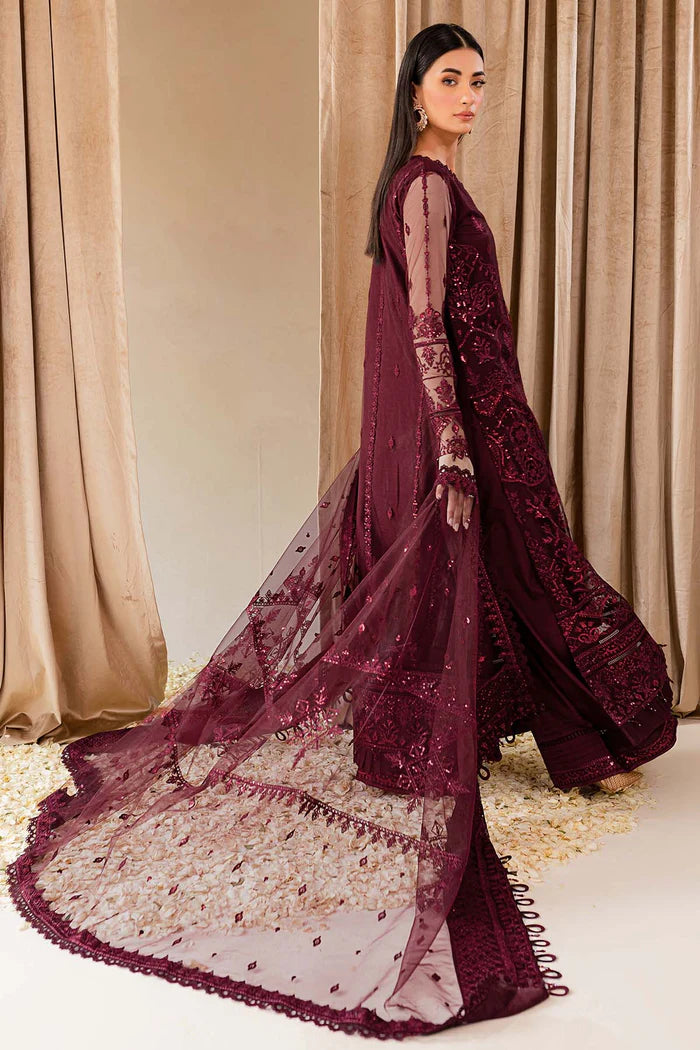Farasha 3Pc Embroidered Net Suit Cyra gulbuy.com