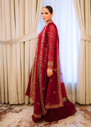Agha jaan 3Pc Embroidered Chiffon Suit Dilbaro gulbuy.com