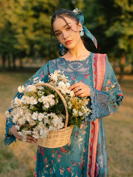 Parishay 3Pc Printed Cambric Suit IVY-07 gulbuy.com
