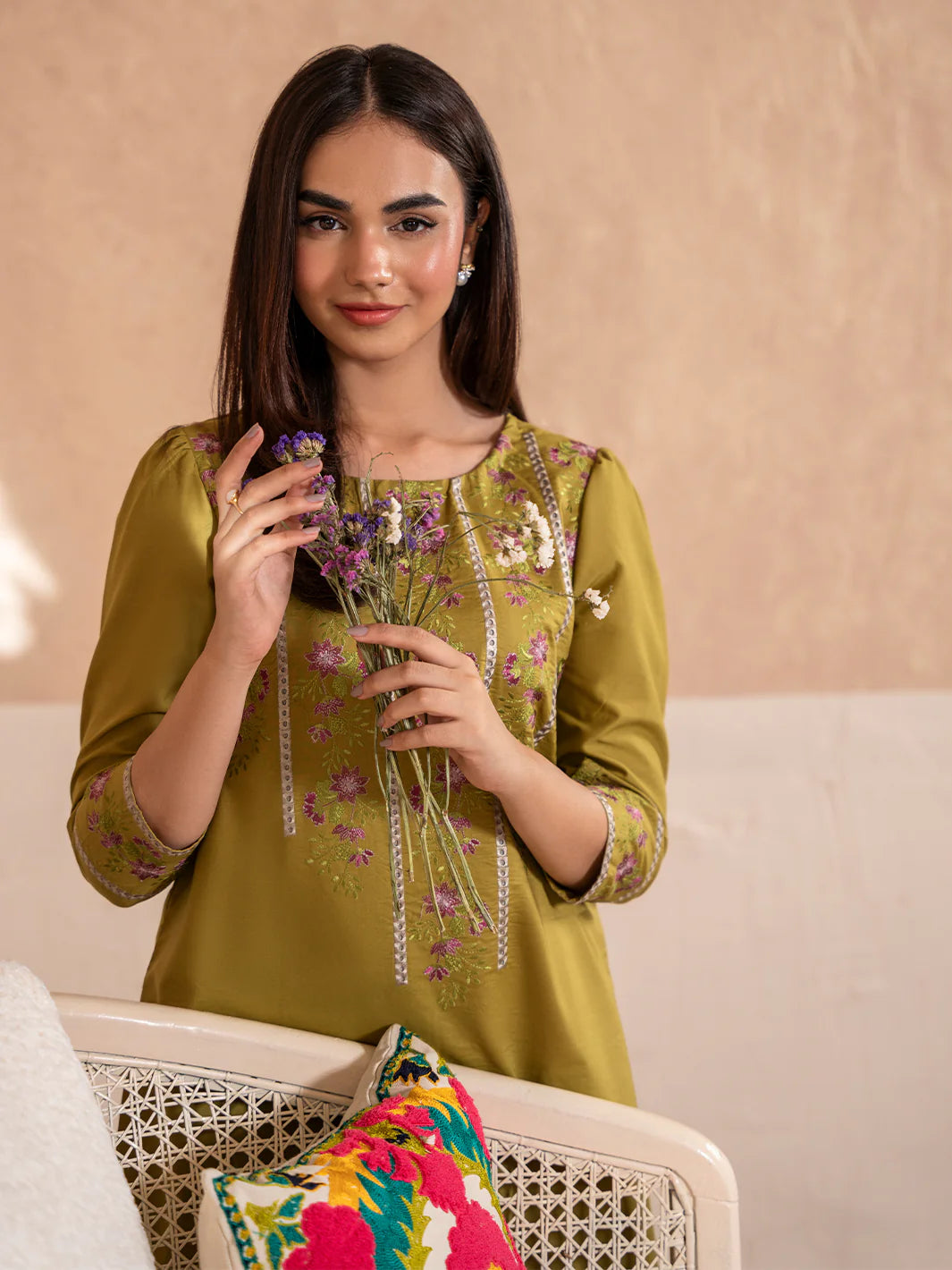 Izel 2Pc Embroidered Lawn Suit ISLE gulbuy.com