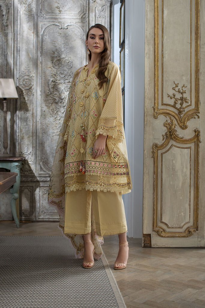 SOBIA NAZIR 3PC EMBROIDERED LAWN SUIT (L24-2B)