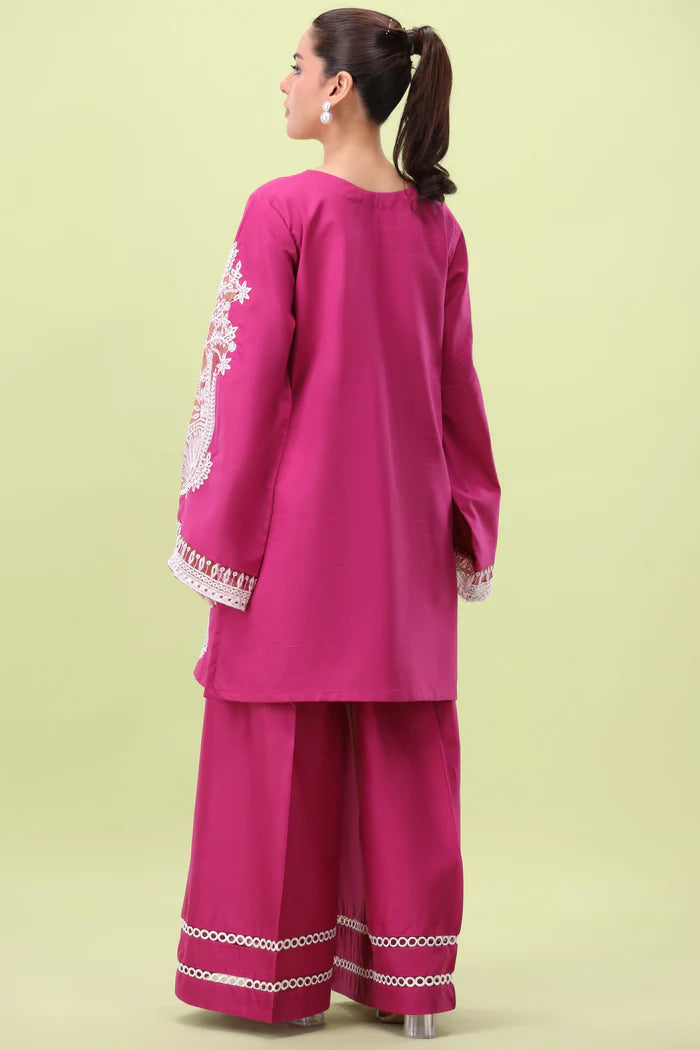 Mohagni 2Pc Embroidered Cambric Suit LEM-58 gulbuy.com