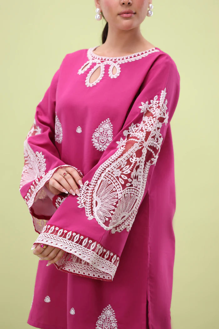 Mohagni 2Pc Embroidered Cambric Suit LEM-58 gulbuy.com