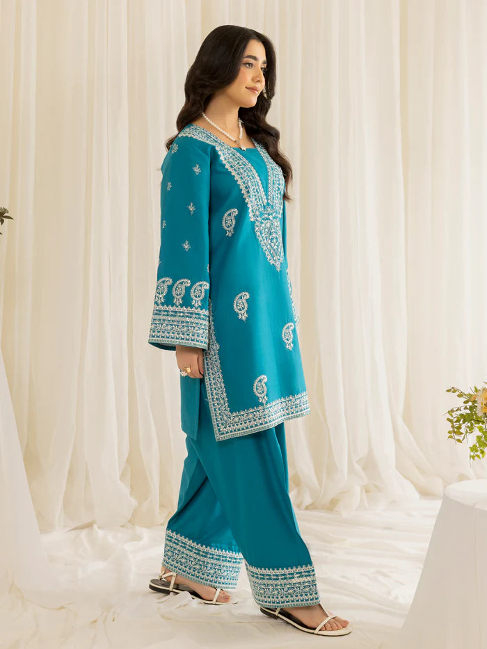 Mohagni 2Pc Embroidered Cotton Suit LES-01 gulbuy.com