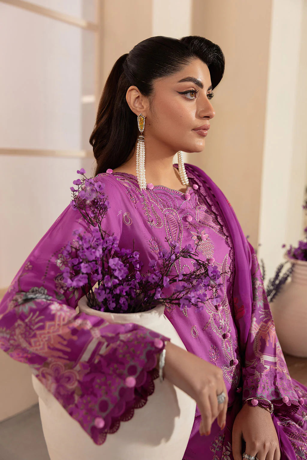 Ramsha 3Pc Embroidered Lawn Suit L-1312 gulbuy.com