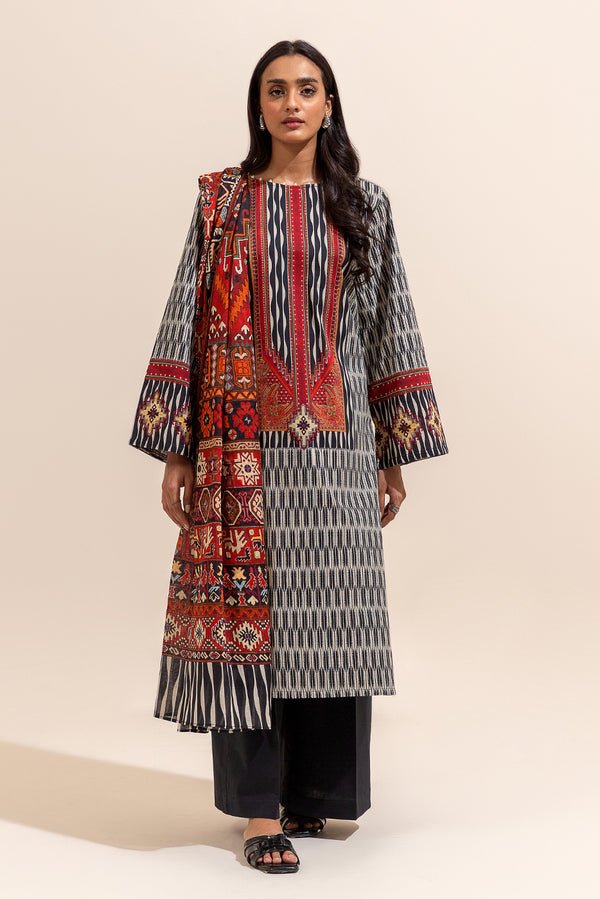 Beechtree 3Pc Printed Lawn Suit (MB12403UN005610-MULTI)