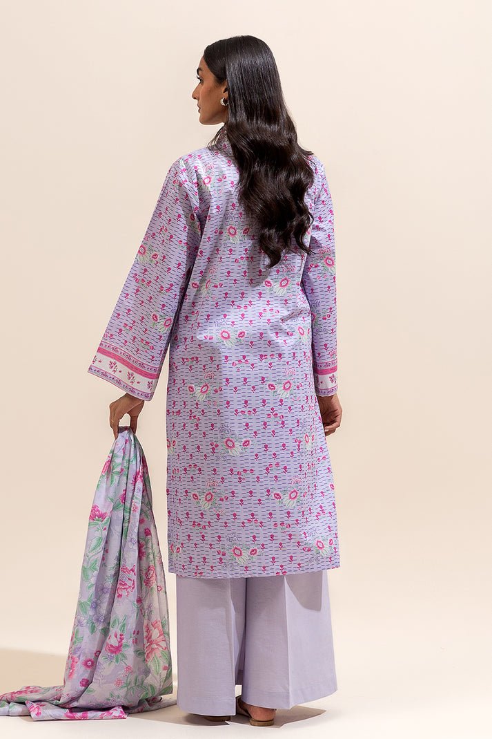 Beechtree 3Pc Embroidered Lawn Suit (MB12403UN005612-PINK)