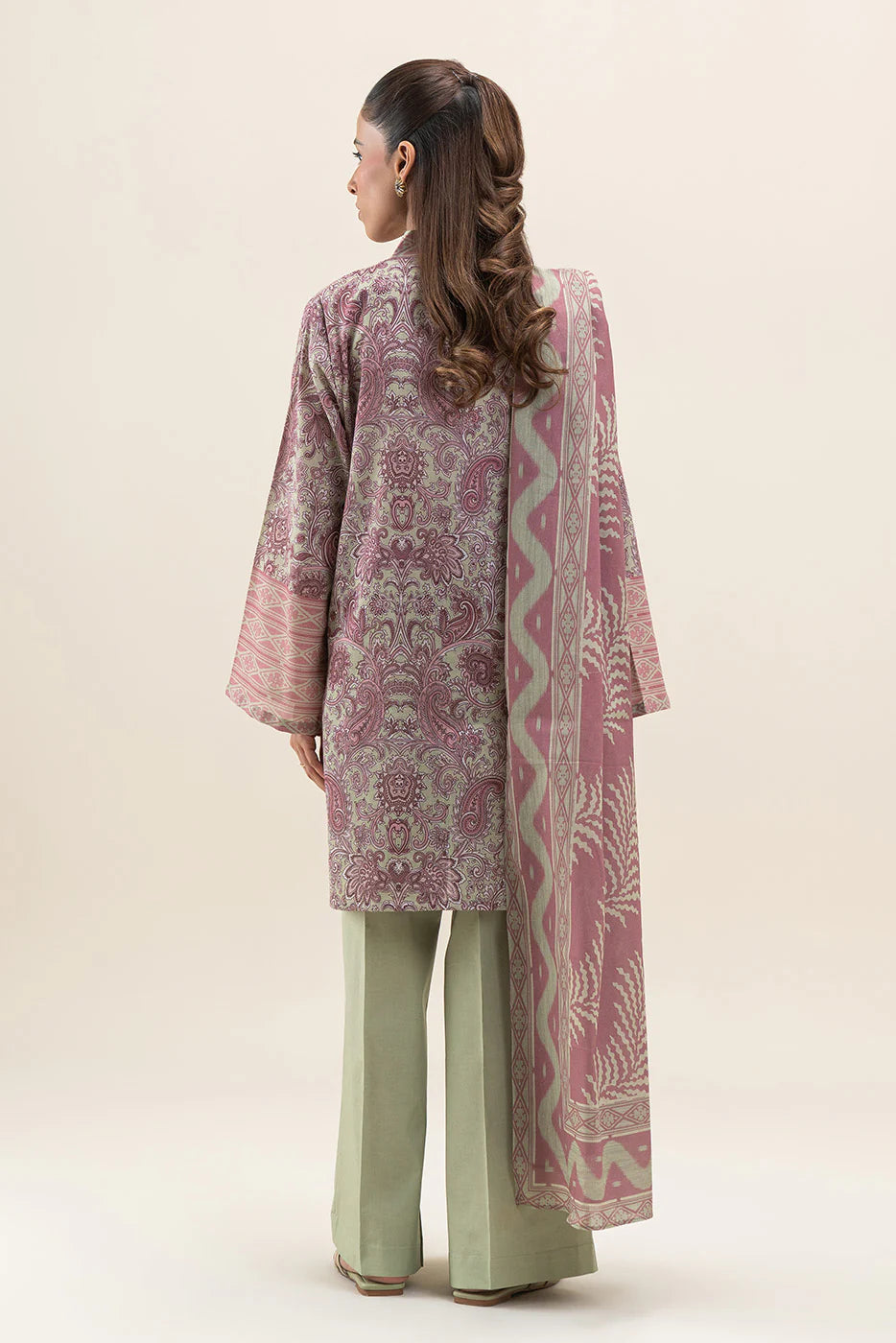 Beechtree 3Pc Printed Lawn Suit FLORET LUSH gulbuy.com