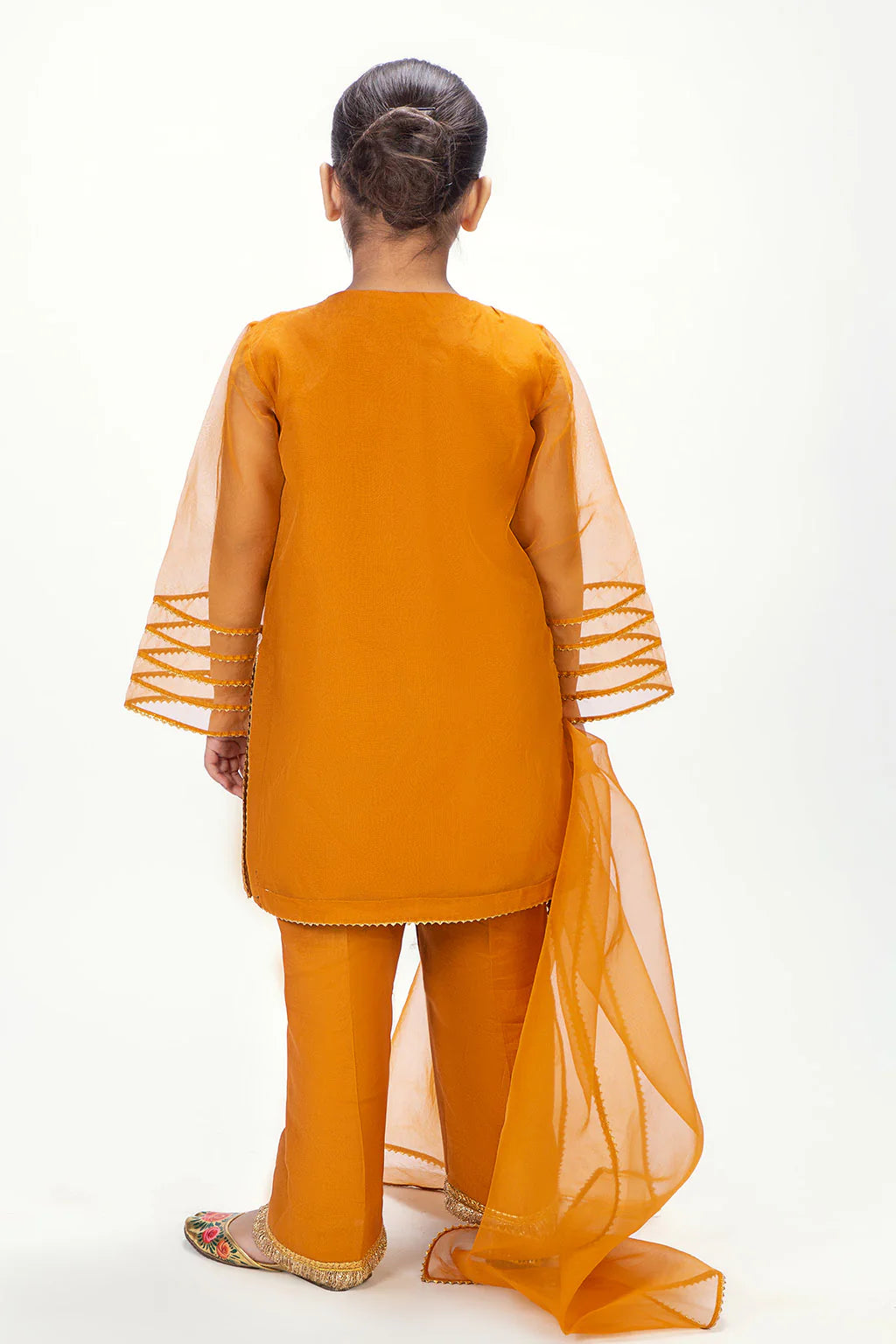 Vanya 3Pc Embroidered Raw Silk Kids Suit LT-02 gulbuy.com