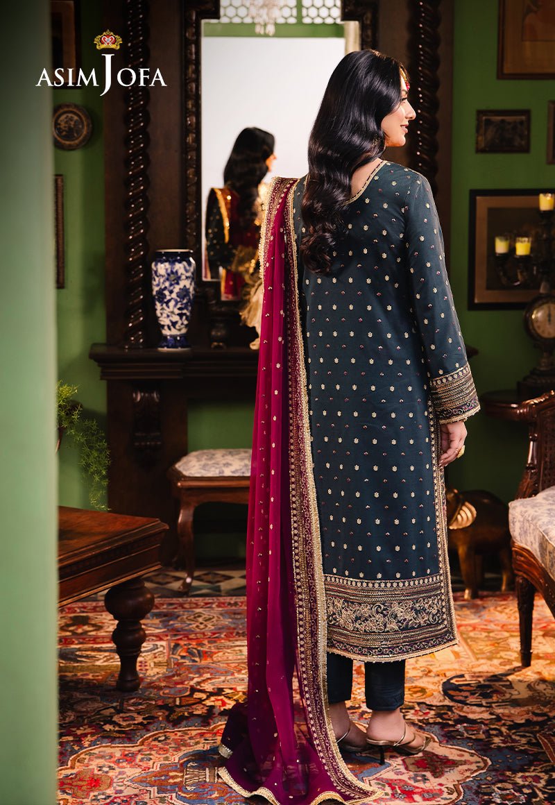 ASIM JOFA 3 PIECE EMBROIDERED LAWN SUIT (AJLP-01)
