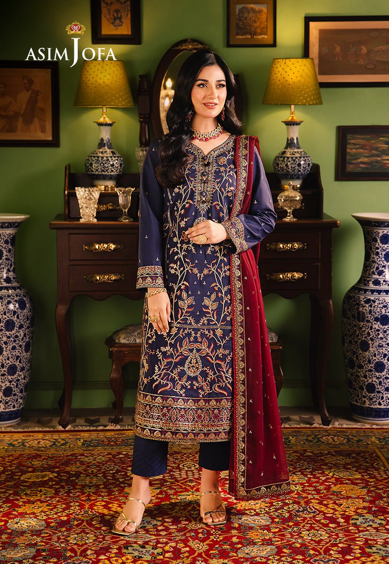 ASIM JOFA 3 PIECE EMBROIDERED LAWN SUIT (AJLP-02)