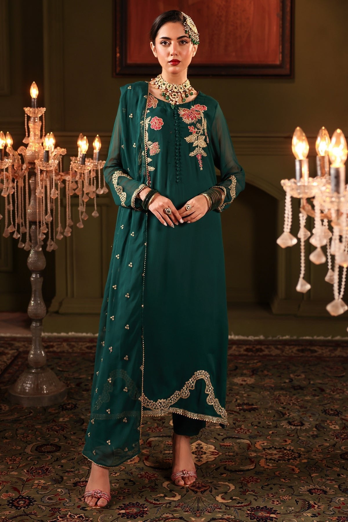 Ethnic 3Pc Embroidered khaddar Suit E0465/203/706 S gulbuy.com