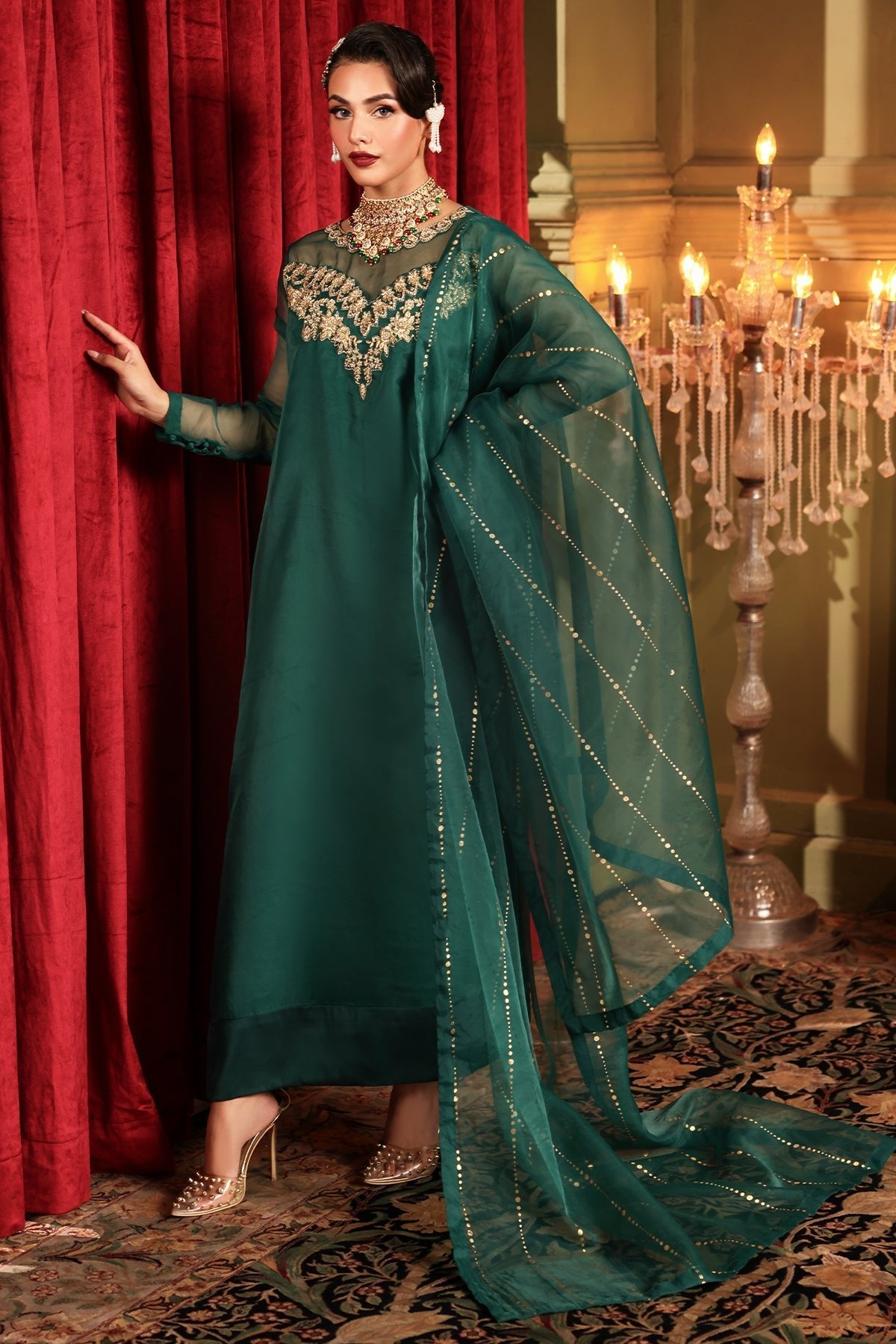 Ethnic 3Pc Embroidered khaddar Suit E0464/203/707 S gulbuy.com