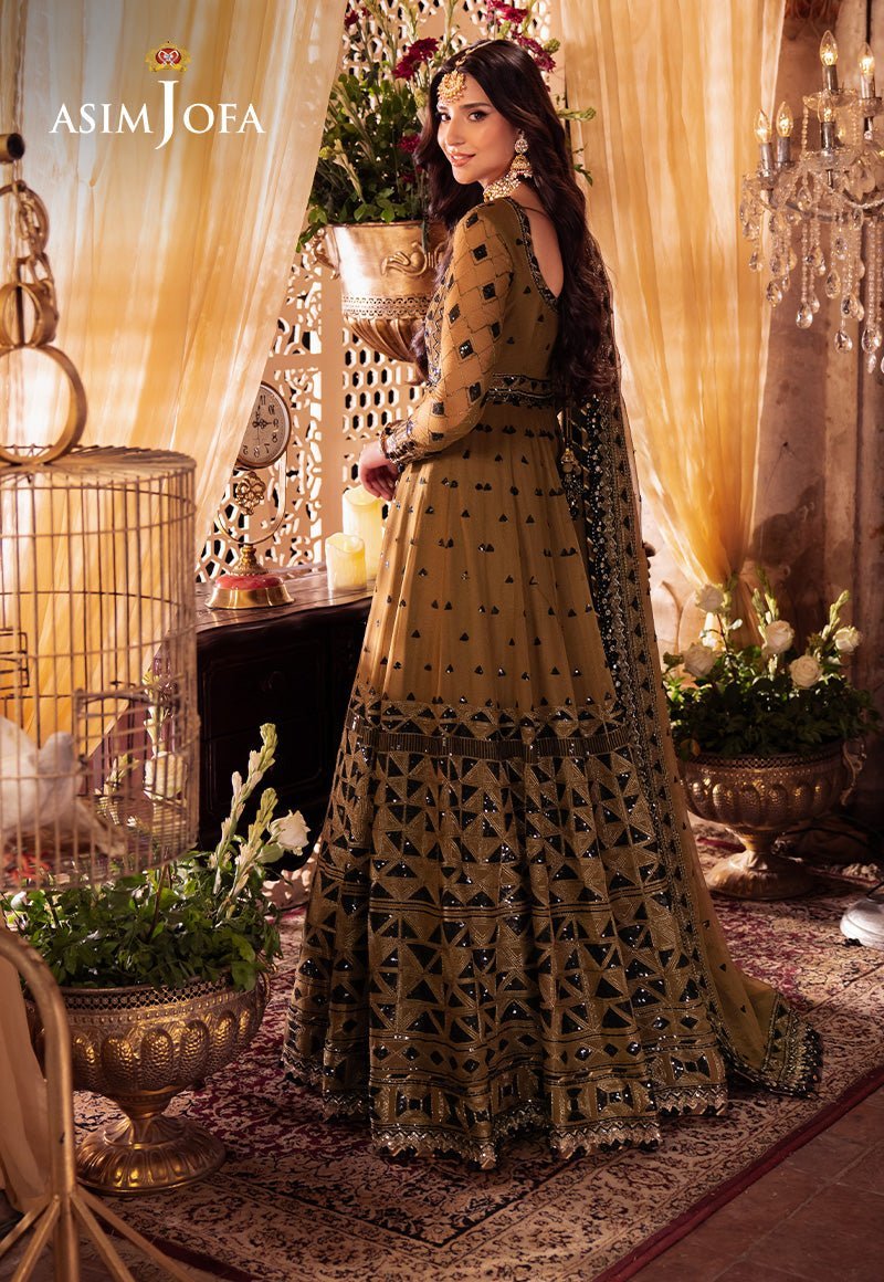 ASIM JOFA 3PC EMBROIDERED CHIFFON AJYV-06 gulbuy.com