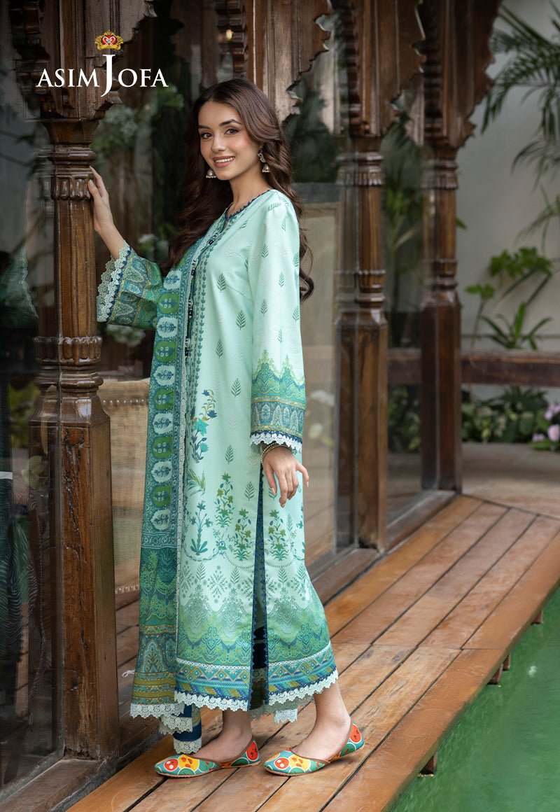 ASIM JOFA 3 PIECE PRINTED LAWN SUIT (AJGB-03)