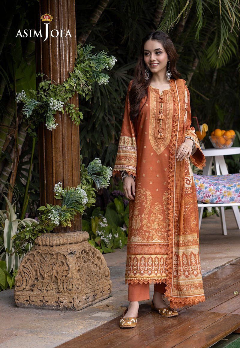 ASIM JOFA 3 PIECE PRINTED LAWN SUIT (AJGB-02)