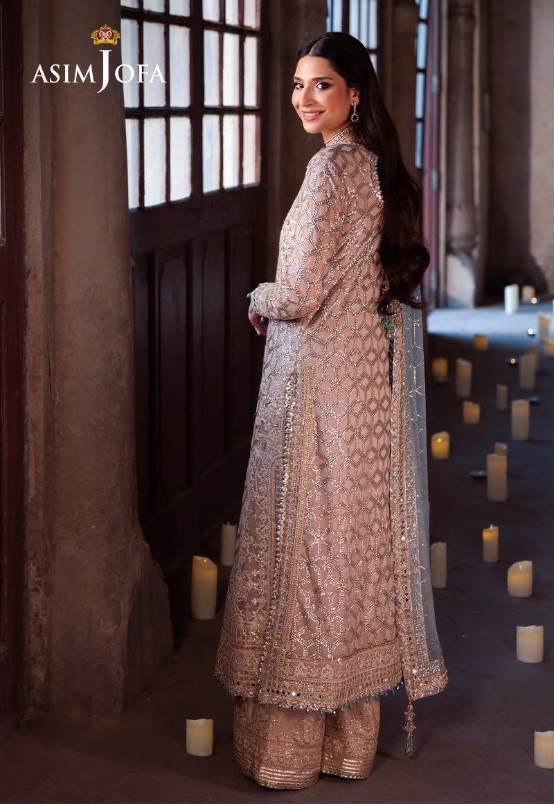 ASIM JOFA 3PC EMBROIDERED CHIFFON AJYV-05 gulbuy.com