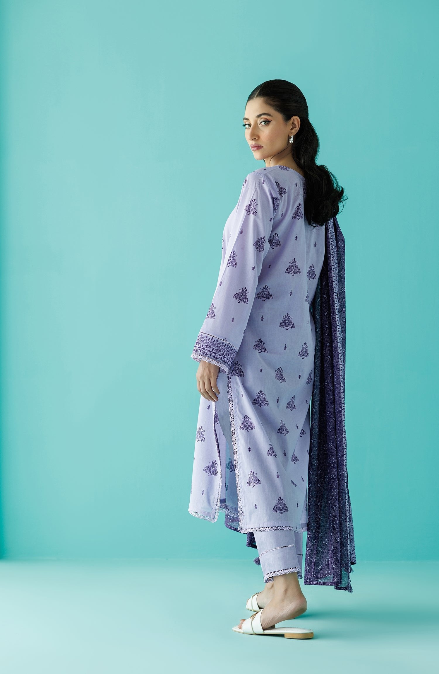 Orient 3 Piece Printed Lawn Suit (OTL-24-018/S-LIGHT-PURPLE)
